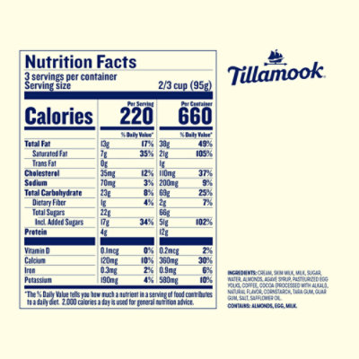 Tillamook Coffee Almond Fudge Ice Cream - 16 Oz - Image 5