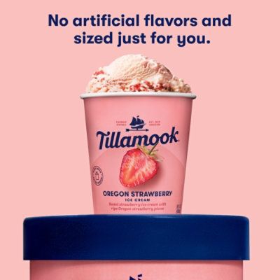 Tillamook Oregon Strawberry Ice Cream - 16 Oz - Image 4