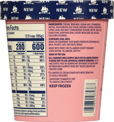 Tillamook Oregon Strawberry Ice Cream - 16 Oz - Image 8