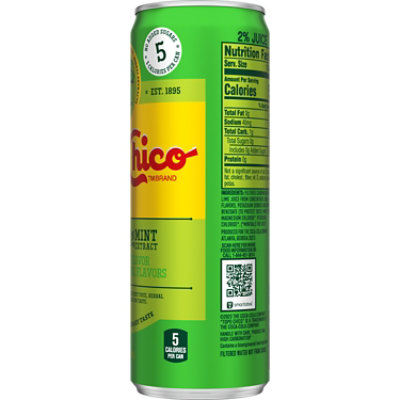 Topo Chico Sabores Lime With Mint Extract Can - 12 Fl. Oz. - Image 2