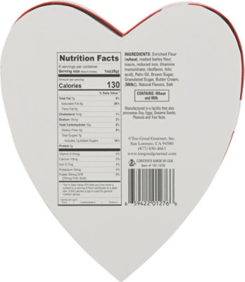 Cookies Shortbread In Heart Box Red - 6 Oz - Image 6