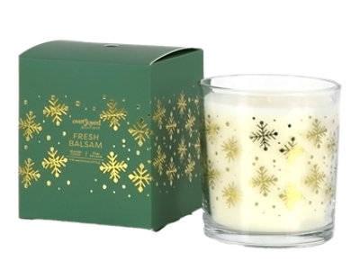 Overjoyed Boutique Holiday Box Candle Fresh Balsam - Each - Image 1