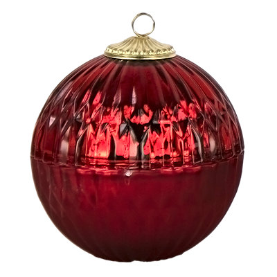 Overjoyed Boutique Ornament Candle Red - Each - Image 1