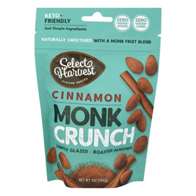 Select Harvest Cinnamon Monk Crunch Almonds - 5 Oz - Image 3