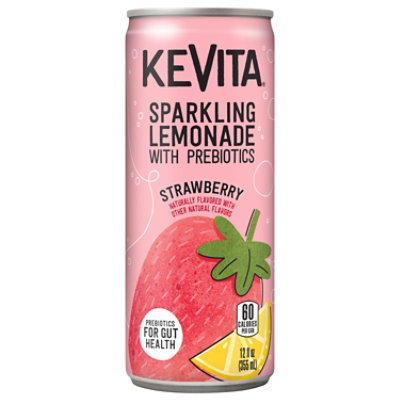 Kevita Sparkling Lemonade With Prebiotics Strawberry - 12 Fl. Oz. - Image 2