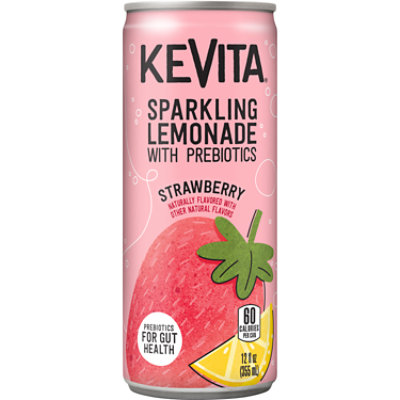 Kevita Sparkling Lemonade With Prebiotics Strawberry - 12 Fl. Oz. - Image 1