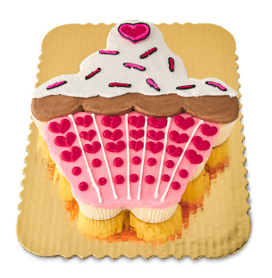 Pullapart Valentine Cupcake Cake 12 Count - Each - Image 1