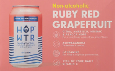 Hop Water Ruby Red Grapefruit Can - 12 Fl. Oz. - Image 6