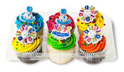 Everyday Buttercrm Cupcakes 6 Count - Each - Image 1