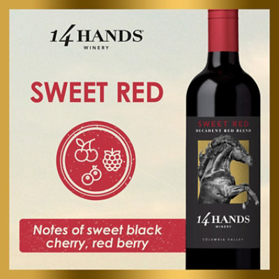 14 Hands Sweet Red Wine - 750 Ml - Image 3