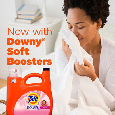 Tide Plus A Touch of Downy Liquid Laundry Detergent April Fresh HE Compatible 94 Loads - 132 Fl. Oz. - Image 4