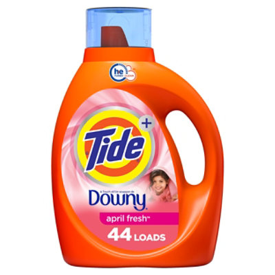 Tide Liquid Detergent Plus Downy April Fresh - 63 Fl. Oz. - Image 1