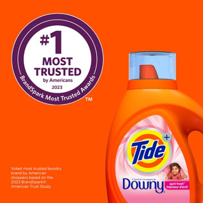 Tide Liquid Detergent Plus Downy April Fresh - 63 Fl. Oz. - Image 5