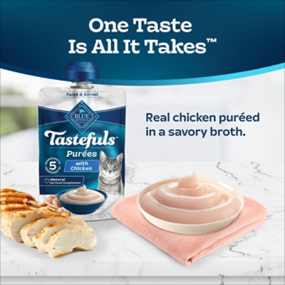 Tastefuls Adult Cat Chicken Puree Spouted Pouch - 3 Oz - Image 3