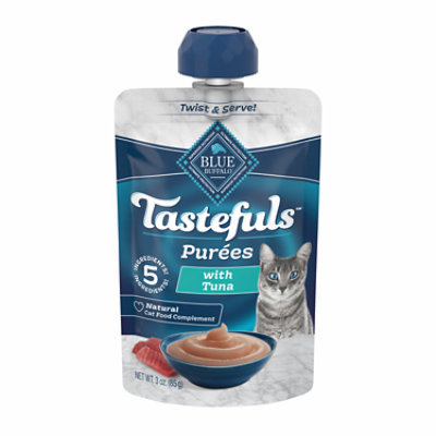 Blue Buffalo Tastefuls Adult Cat Tuna Puree Spouted Pouch - 3 Oz - Image 1