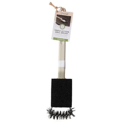 Mr. Bar-B-Q  Sustainable Deluxe Triple Action Grill Brush - Each - Image 1