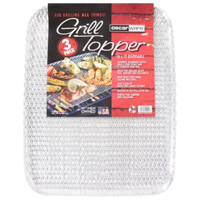Oscarware Disposable Grill Topper - 3 - 12 x 16 Inch - Image 1