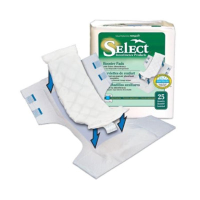 Tranquility Select Extended Wear Booster Pads, Adult, Unisex, Disposable, Polymer Core, Moderate Absorbency, One Size Fits Most, 25 Count, Bag - Image 1