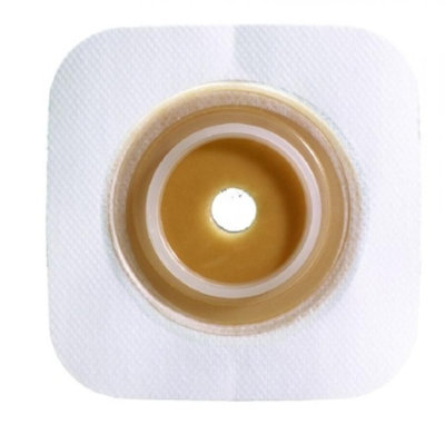 Sur-Fit Natura Colostomy Barrier, 4 Inches x 4 Inches, Standard Wear Stomahesive, Trim to Fit, 1 Count, Each - Image 1