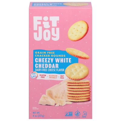Fitjoy Cracker White Cheddar - 8 Oz - Image 1
