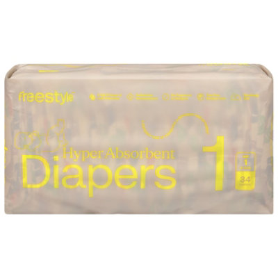 Freestyle Diapers Size 1 - 34 Count - Image 3