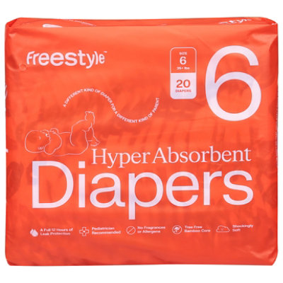 Freestyle Diapers Size 6 - 20 Count - Image 3