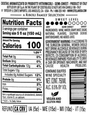 Stella Rosa Sparkling Cranberry Wine - 750 Ml - Image 5