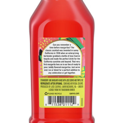 Jose Cuervo Authentics Strawberry Mrgrta - 375 Ml - Image 4