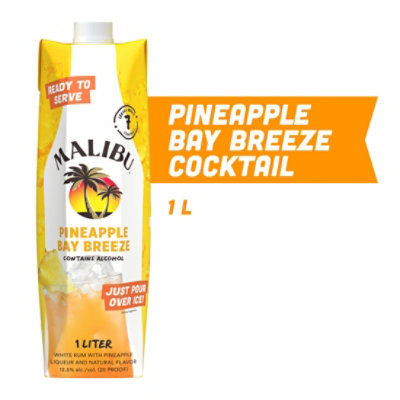 Malibu Rts Pineapple Bay Breeze - 1 Liter - Image 1