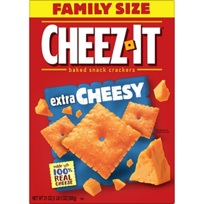 Cheez-It Cheese Crackers Extra Cheesy Baked Snack Crackers - 21 Oz - Image 7