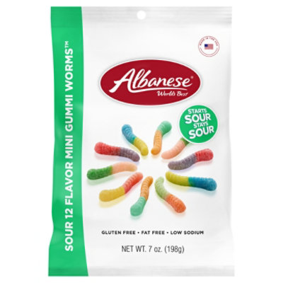 Sour Gummi Worms Mini Bag - 7 Oz - Image 3