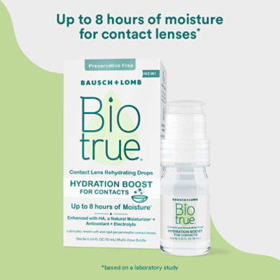 Biotrue Hydration Boost Rehydrating Contact Lens Eye Drops - 0.33 Fl. Oz. - Image 3