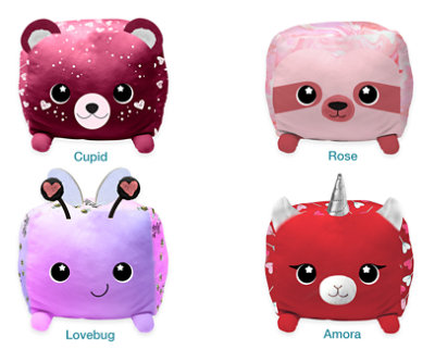 Moosh-Moosh Squared Valentine Plushy Styles May Vary - Each - Image 1