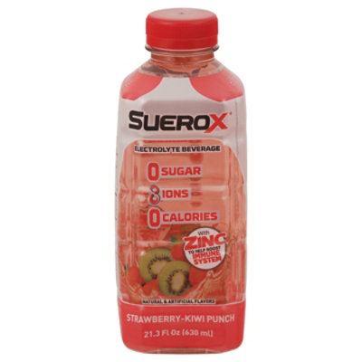 Suerox Electrolyte Beverage Strawberry Kiwi Punch - 21.3 Fl. Oz. - Image 3