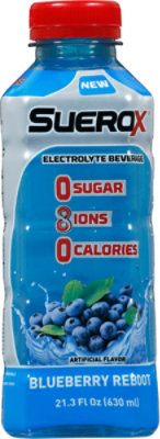 Suerox Electrolyte Beverage Blueberry Reboot - 21.3 Fl. Oz. - Image 1