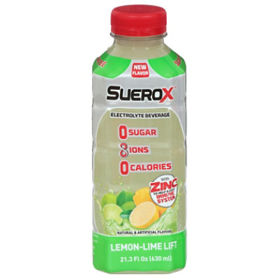 Suerox Lemon Lime Lift Beverage - 21.3 Fl. Oz. - Image 2