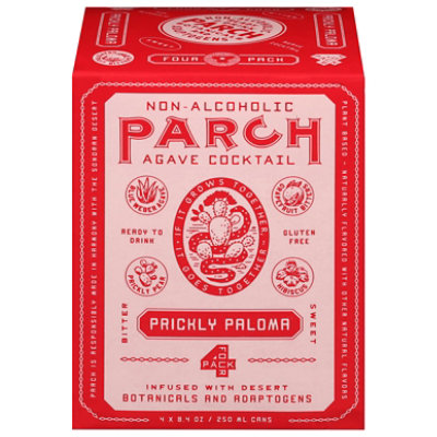 Parch Prickly Paloma Non Alcoholic Agave Cocktail In Cans - 4-8.4 Fl. Oz. - Image 3