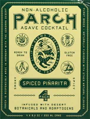 Parch Spiced Pinarita Non Alcoholic Agave Cocktail In Cans - 4-8.4 Fl. Oz. - Image 6