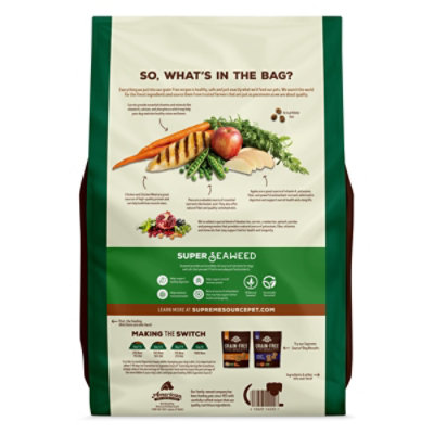 Supreme Source Super Premium Dog Food Chicken Apple & Carrot - 11 Lb. - Image 3