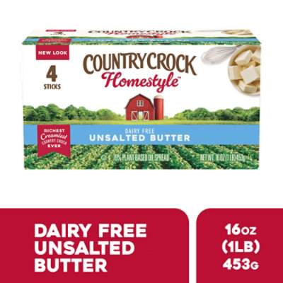 Country Crock Plant Butter Unsalted 4ct Sticks - 16 Oz. - Image 1