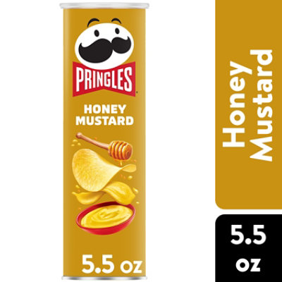 Pringles Potato Crisps Chips Honey Mustard Lunch Snacks - 5.5 Oz - Image 1