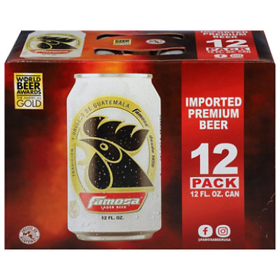 Famosa Import Lager Beer Cans - 12-12 Fl. Oz. - Image 3