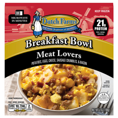 Dutch Farms Meat Lovers Breakfast Bowl - 7 Oz. - Image 1