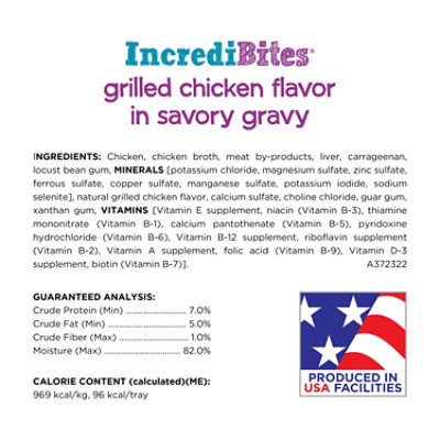Purina Beneful Incredibites Pate Grilled Chicken Flavor In A Savory Gravy - 3.5-oz. - Image 4