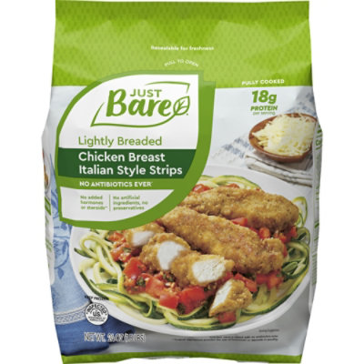 Just Bare Lightly Breaded Chicken Breast Italian Style Strips - 24 Oz - Image 1