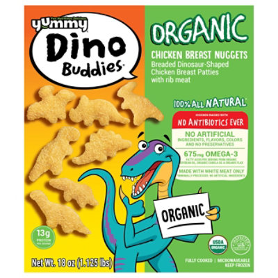 Yummy Organic Dinosaur Shaped Chicken Nuggets - 18 Oz. - Image 3