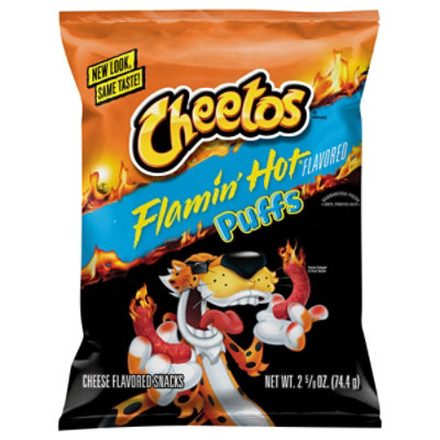 Cheetos Flamin Hot Jumbo Puff Cheese Flavored Snacks - 2.625 Oz. - Image 3