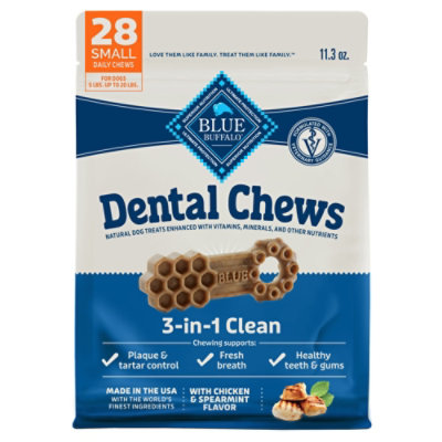 Blue Buffalo Dental Chews Natural Adult Dog Treats, Small - 11.3 Oz - Image 1