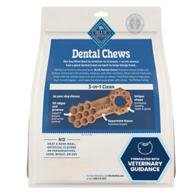 Blue Buffalo Dental Chews Natural Adult Dog Treats, Small - 11.3 Oz - Image 2