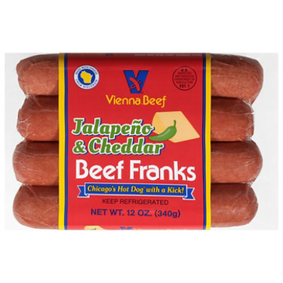 Vienna Beef Jalapeno & Cheddar Beef Franks - 12 Oz - Image 2